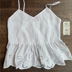 White Eyelet Camisole